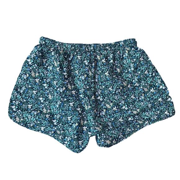 Anthropologie Sundays Floral Print Crinkle Cotton Elastic Waist Shorts - Medium - Picture 3 of 8